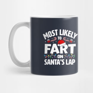 Most Likely To Fart On Santa's Lab Mug